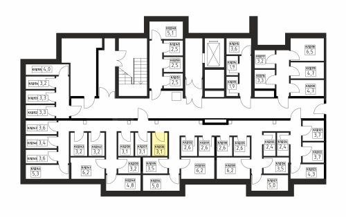 Кладовки, 3.1 м²