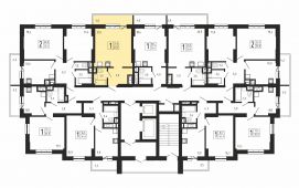 1-комнатная квартира 29,5 м²