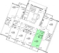 1-комнатная квартира 28.25 м²