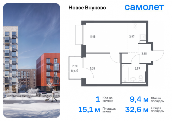 1 комната до 32.63