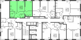 2-комнатная квартира 58,26 м²