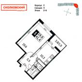 1-комнатная квартира 41,4 м²