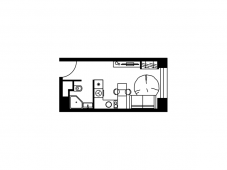 1-комнатная квартира 20,7 м²