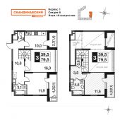 3-комнатная квартира 81,9 м²