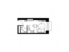 1-комнатная квартира 20,1 м²
