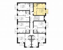 1-комнатная квартира 35 м²