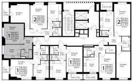 1-комнатная квартира 33,7 м²