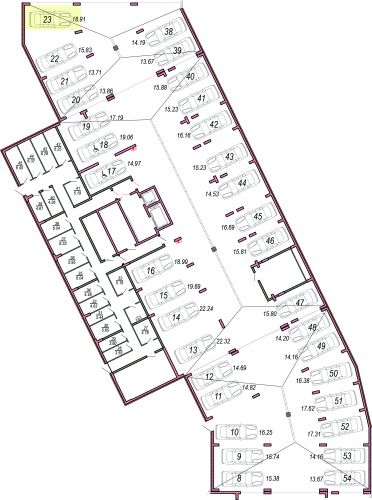Машиноместа, 18.9 м²