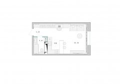3-комнатная квартира 85 м²
