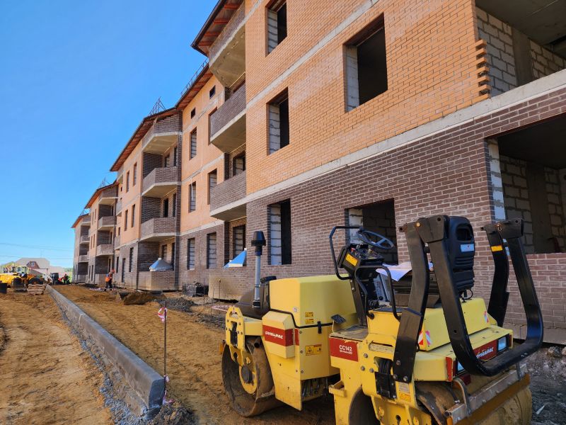 В ЖК «Березовая роща» идет активное строительство домов