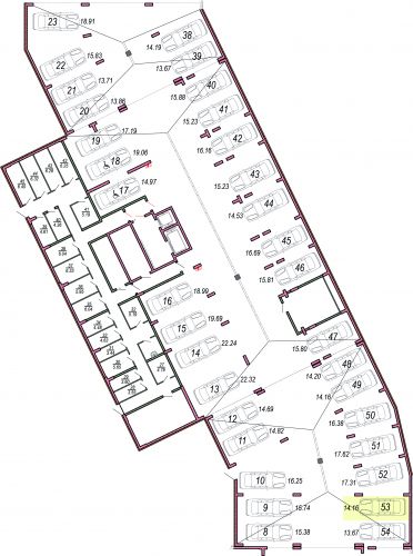 Машиноместа, 14.2 м²