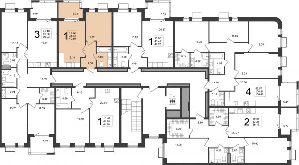 1 комната до 40.8
