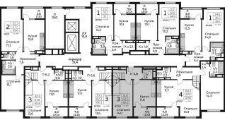 3-комнатная квартира 66,5 м²