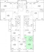 1-комнатная квартира 33.2 м²
