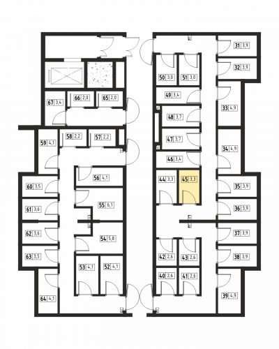 Кладовки, 3.3 м²