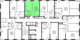 1-комнатная квартира 36,56 м²