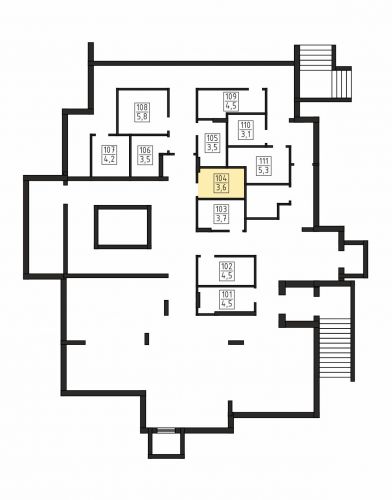 Кладовки, 3.6 м²