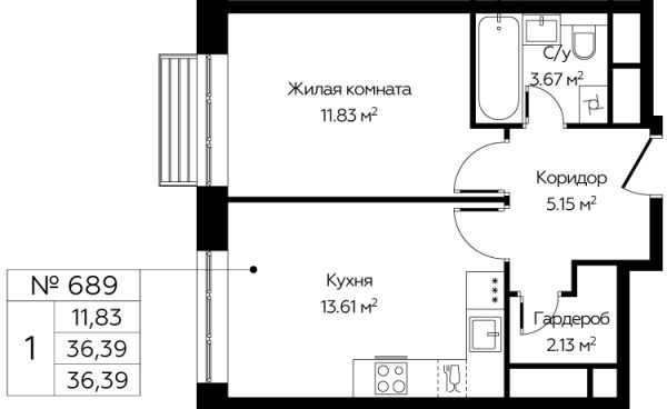 1 комната до 36.39