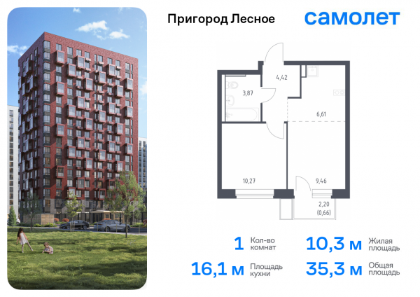 1 комната до 35.29