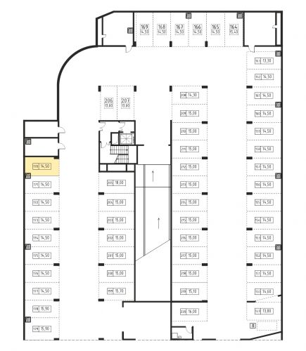 Машиноместа, 14.5 м²