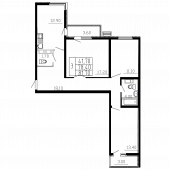 3-комнатная квартира 81,7 м²