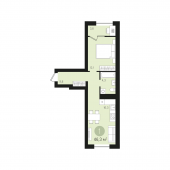 1-комнатная квартира 46,3 м²