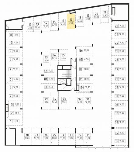 Машиноместа, 12 м²