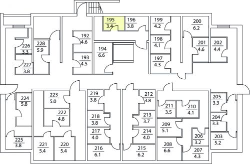 Кладовки, 3.4 м²