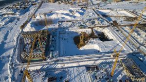 Разработка котлована, монолитные работы