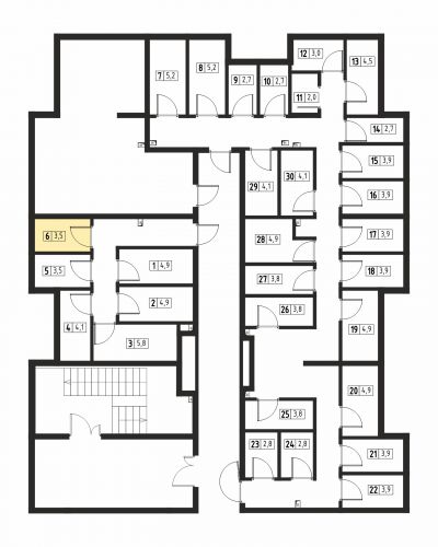 Кладовки, 3.5 м²
