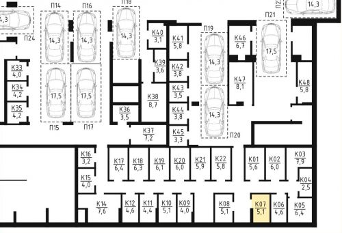 Кладовки, 5.1 м²