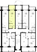 1-комнатная квартира 32,28 м²