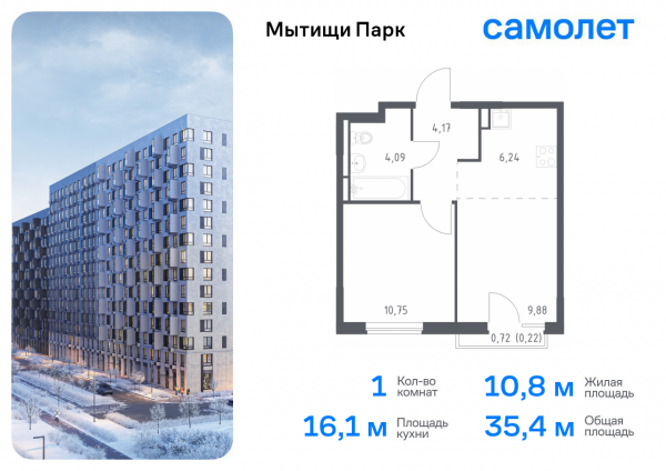 1 комната до 35.35