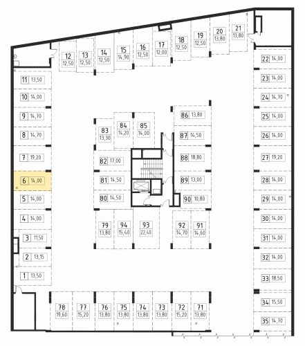 Машиноместа, 14 м²