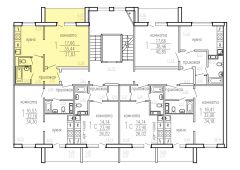 1-комнатная квартира 37,83 м²