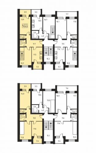 Многокомнатная, квартира, 106.8 м²