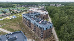 Корпус 7: фасадные работы