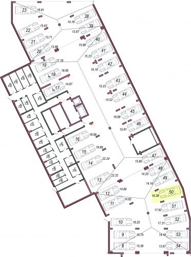 Машиноместа, 16.4 м²