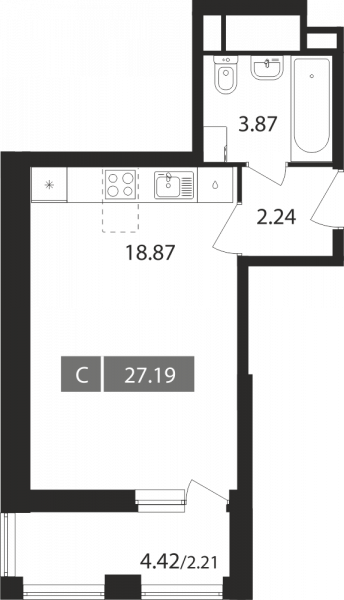 Студия до 27.19