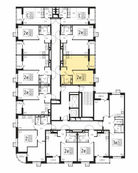 1 комната до 38.1