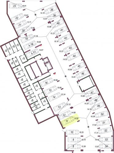 Машиноместа, 14.8 м²