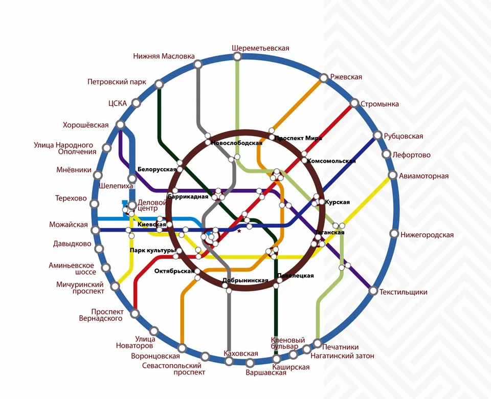 Схема бирюлевской линии метро на карте