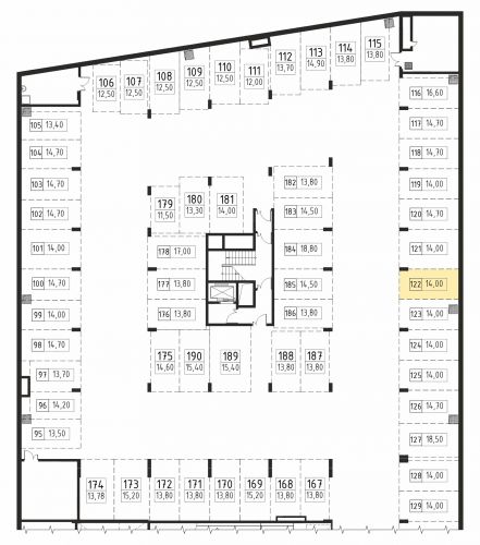 Машиноместа, 14 м²