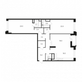 3-комнатная квартира 119,05 м²