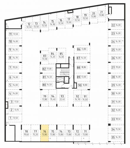 Машиноместа, 13.8 м²