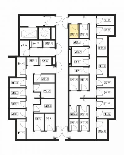 Кладовки, 3 м²