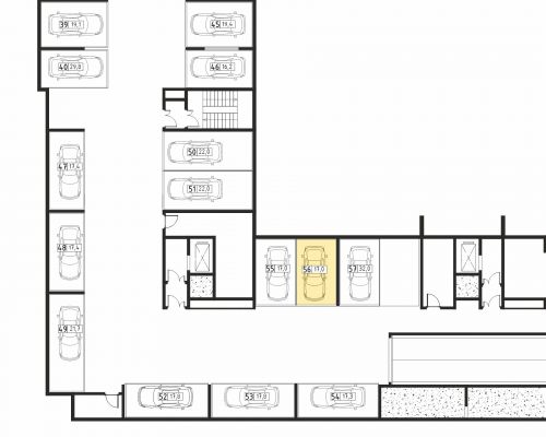 Машиноместа, 17 м²