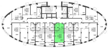 1-комнатная квартира 29,2 м²