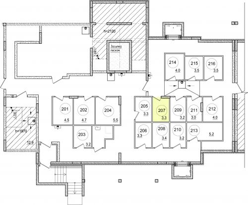 Кладовки, 3.3 м²