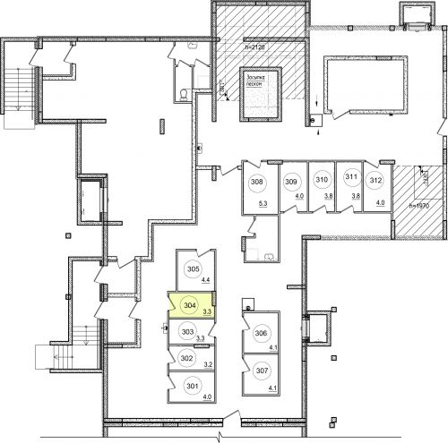 Кладовки, 3.3 м²